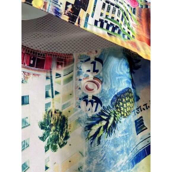 Surf‎ Society Men's Shirt Beach Retro Hawaiian Button Down Casino XL Vented - Picture 7 of 9